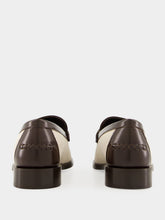 Ferragamo Maryan T Leather Loafers in Beige Brown