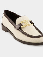 Ferragamo Maryan T Leather Loafers in Beige Brown