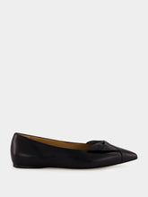 Ferragamo Black Soft Bow Ballet Flats