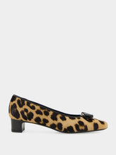 Ferragamo Rirri Animal Print Mid-Heel Pumps
