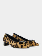 Ferragamo Rirri Animal Print Mid-Heel Pumps