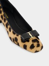 Ferragamo Rirri Animal Print Mid-Heel Pumps