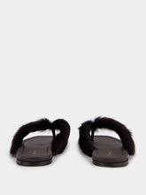 Ferragamo Testa di Moro Fur Thong Sandals