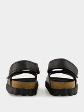 Ferragamo Black Kamakura Ornament Double Buckle Sandals