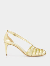 Ferragamo Gold Lux Leather Sandals