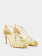 Ferragamo Gold Lux Leather Sandals