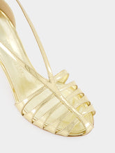 Ferragamo Gold Lux Leather Sandals