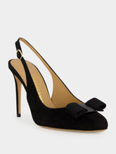 Ferragamo Black Vara Bow Slingback Pumps