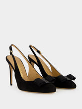 Ferragamo Black Vara Bow Slingback Pumps