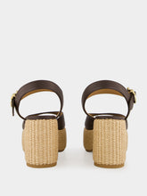 Ferragamo Brown Cork Platform Sandals