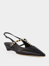 Ferragamo Black Ardea Slingback Pumps