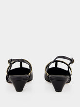 Ferragamo Black Ardea Slingback Pumps