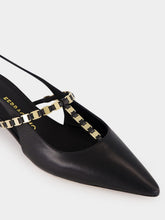 Ferragamo Black Ardea Slingback Pumps