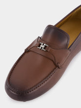 Ferragamo Gancini Driver Leather Loafers