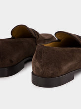 Ferragamo Suede Moccasin with Gancini ornament