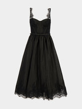 Zimmermann Black Valiant Lace Trim Midi Dress