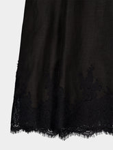 Zimmermann Black Valiant Lace Trim Midi Dress