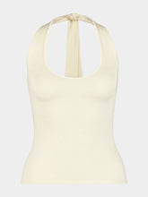 Zimmermann Cream Fairlight Viscose Knit Halter Top