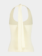 Zimmermann Cream Fairlight Viscose Knit Halter Top