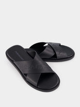 Ferragamo Calfskin Sandal with Crossover Straps