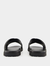 Ferragamo Black Monogram Sandals