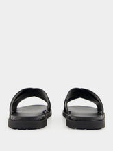Ferragamo Black Monogram Sandals