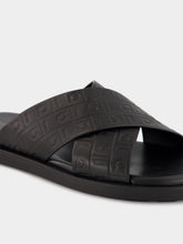 Ferragamo Black Monogram Sandals