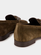 Ferragamo Brown Tassel Suede Moccasins