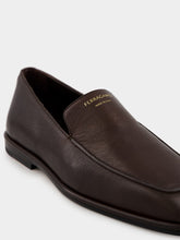 Brown Hammered Calfskin Loafers | PDP - Fashion Clinic