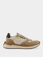 Ferragamo Cream and Safari Low-Top Sneakers