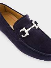 Ferragamo Midnight Blue Driver with Gancini Ornament