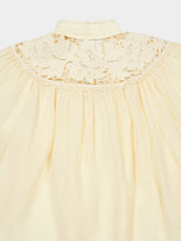 Zimmermann Cream Echo Embroidered Ramie Blouse