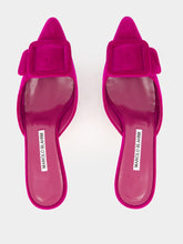 Maysale Purple Velvet Buckle Detail Mules | PDP - Fashion Clinic