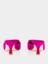 Maysale Purple Velvet Buckle Detail Mules | PDP - Fashion Clinic