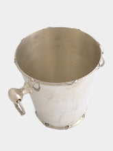 Leitão & Irmão Silver Ice Bucket with Bow Detail Handles