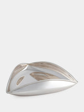Leitão & Irmão Silver Geometric Triangular Bowl