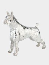 Leitão & Irmão Silver Boxer Dog Sculpture
