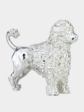 Leitão & Irmão Silver Portuguese Water Dog Sculpture