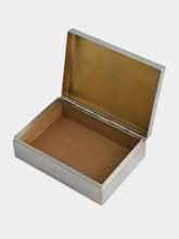 Leitão & Irmão Ribbed Sterling Silver Storage Box