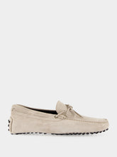 Aurélien Light Grey Suede Driving Shoes