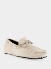 Aurélien Light Grey Suede Driving Shoes