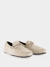 Aurélien Light Grey Suede Driving Shoes