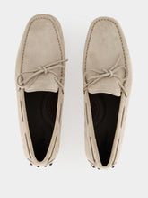 Aurélien Light Grey Suede Driving Shoes