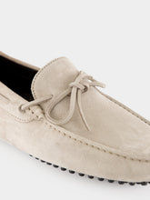 Aurélien Light Grey Suede Driving Shoes