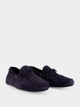 Aurélien Navy Blue Suede Driving Shoes