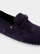 Aurélien Navy Blue Suede Driving Shoes