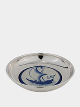 Leitão & Irmão Silver Dish with Portuguese Sea Boat Tile
