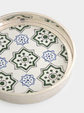 Leitão & Irmão Green Bottle Coaster with Uptown Tile