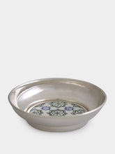 Leitão & Irmão Green Round Tray with Uptown Tile