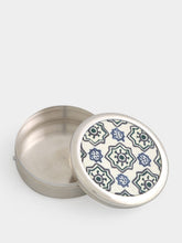 Leitão & Irmão Green and Blue Silver Box with Uptown Tile